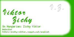 viktor zichy business card